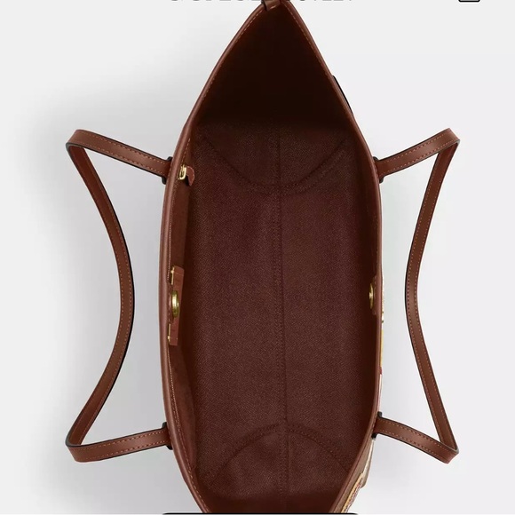 Coach X Peanuts Signature Tote with Patches, Snoopy & Woodstock, Sold Out, NWT - Picture 4 of 5